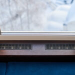 window panel with built in heat and air